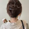 Pinza ovalada para el cabello simple y elegante para mujer, pinza de torsión de alta gama para la parte posterior de la cabeza, tamaño grande para cabello voluminoso, pinza accesorio para el cabello