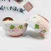 Louças de Mesa Cerâmicas Domésticas de Alta Qualidade em Estilo Desenho Animado Fofo com Pintura Esmaltada em Alta Temperatura, Incluindo Vários Tigelas de Arroz e Pratos