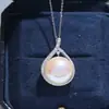 Acessórios DIY Prata de Lei S925 Luxo Leve Base para Pingente de Pérola Exquisite Acessório para Pingente de Pérola Grande Base de Prata 15-17mm
