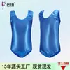 Traje de gimnasia sin mangas perlado brillante para niños, maillot de una pieza para práctica de baile de niñas, traje de baño, ropa de baile de entrenamiento para niños