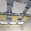 Painéis Acústicos de Fibra de Vidro para Tetos de Cinemas e Ginásios, Corpos Acústicos Suspensos de Fibra de Vidro, Materiais Decorativos à Prova de Fogo e Redutores de Ruído