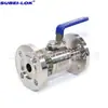 Válvula de esfera de alta pressão com flange forjado de aço inoxidável DN25