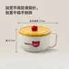 Tazón para fideos instantáneos de acero inoxidable 304, sellado, a prueba de fugas, anti-quemaduras, lonchera para estudiantes, tazón para sopa, vajilla para estudiantes de dormitorio