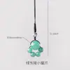 Cadena de Teléfono Colgante de Calabaza de Cristal Natural, Accesorio de Llavero Unisex, Colgante para Coche de Buena Suerte y Riqueza, Venta al por Mayor