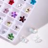 Celebrante de Internet Nuevo Arte de Uñas Sal Marina Cristal Diamante Forma Especial Aurora Mágico Estrella de Mar Corazón Torcido Super Flash Bombilla Joyería para Uñas