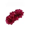 Pinza de plátano con flor roja del mismo estilo de Yi Mengling para mujer, pinza de tiburón de alta gama para pelo semirrecogido, pasador grande, pasador