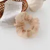 Elástico de Cabelo Feminino Simples Super Fada Suave Estilo Japonês Estilo Mori Corda de Cabelo de Fada ins Estilo Francês Menina Chiffon Grande Laço Anel