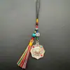 Amuletos Budistas Mini de Xizang Atacado, Pingente de Palácio Nove e Oito Trigramas de Padmasambhava, Amuleto Budista de Xizang, Pingente de Cintura Estilo Xizang em Liga, Espelho de Cobre