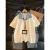 Camisa Polo Manga Curta com Lapela Masculina Marca Tendência Verão Camiseta Estilo Coreano Solta Moda 2026 Novo Versátil Patchwork Top