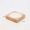 Luz de Noche Táctil de Madera DIY Base Acrílica Luminosa Luz de Noche de Madera de Caucho Base Luminosa LED Modelo de Carga