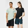 T-shirt desportiva roupa de secagem rápida verão fino solto top casual roupas de corrida masculinas e femininas treino de basquetebol Ice Silk manga curta