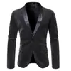 Comércio Exterior AliExpress Outono e Inverno 2020 Novo Terno Masculino Casual Cor Contrastante Gola Fruta Verde Terno de Botão Usar 9770