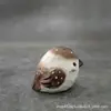 Pío Gordo de Colores Tallado Puro a Mano en Madera Maciza Estilo Lindo Artesanía Creativa de Pájaros para el Hogar Adornos Pequeños para la Oficina