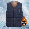 Chaleco sin mangas de estilo nuevo para hombre para el invierno 2026, Chaleco de forro polar de lana de cordero, Engrosado y cálido, Ropa de abrigo a prueba de frío