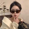 Gafas de Sol Retro Ojo de Gato Estampado de Leopardo de Celebridades de Internet Europeas y Americanas Para Conducir Xiaohongshu Gafas de Sol Polarizadas de Gama Alta Forma Cóncava-