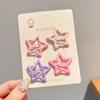 Pinza para el Cabello de Niña Estrella de Dopamina Accesorios para el Cabello de Colores Tocado Lindo para Niña Pinza bb de Estrella de Cinco Puntas para el Cabello Flequillo