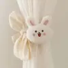 Estilo Ins Coreano Urso Bordado Cabeça Decoração de Quarto de Bebê Cortina Prendedor Corda para Prender Mosquiteiro