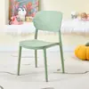 Sillas de Plástico, Sillas de Comedor Apilables Infantiles Nórdicas, Sillas Simples de Ocio con Respaldo, Sillas Creativas para Guardería al por Mayor
