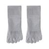 Calcetines de algodón de cinco dedos para primavera y verano, antibacterianos, desodorantes, para hombre, de tubo medio, absorbentes del sudor, transpirables, de color sólido, cortos, sin hueso