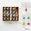 Adornos de Vidrio Decorativos Navideños Transfronterizos con Forma de Muñeco de Nieve, Papá Noel, Árbol de Navidad, Adornos de Decoración, Regalos de Navidad