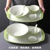Xiangyuan melamina louça prato comercial hotel escola cantina conjunto de refeição buffet fast food prato bandeja
