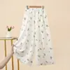 Calça de Algodão Brocado Nuvem Estilo Novo de Verão Yamamoto para Mulheres, Fina de Caimento Solto, Calça de Perna Larga Emagrecedora, Estilo Preguiçoso, Cintura Alta Versátil Casual