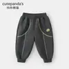 Conjunto de Moletom Kaka Panda para Meninos Conjunto Outonal para Meninas Conjunto Casual de Duas Peças para Crianças Roupas de Bebê para Primavera e Outono Tendência