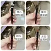 Kit de 12 Mini Pincéis de Maquiagem Portátil Cabelo de Cavalo Pincel para Pó Solto Stippling Cabo Curto Pincel para Sombra Corretivo Cangzhou Pincel de Maquiagem