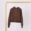 Moletom Lulu com Capuz, Zíper Completo, Corte Solto, Com Etiqueta, Em Estoque, Entrega Direta, Etiqueta Dourada, Zíper Dourado, Estilo Casual Curto, Forrado com Fleece