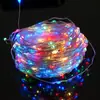 Luces Decorativas Solares para Jardín, Luces de Cable de Cobre, Luces Pequeñas Coloridas Impermeables para Exteriores, Luces de Ambiente para Jardín de B&B, Camping y Tiendas de Campaña