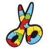 Amazon Serie de Rompecabezas del Autismo Dijes para Zapatos, Accesorios para Zapatos de Goma Blanda de PVC, Hebillas para Zapatos, Decoraciones para Zuecos