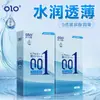 OLO preservativo ultra-fino com ácido hialurônico 001 grânulos duradouro Super lubrificante preservativo brinquedos sexuais para adultos atacado