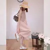 Elegante vestido tipo tank sin mangas color rosa estilo francés para mujer, perfecto para vacaciones de verano en la playa, de corte holgado, estiliza la figura y es deslumbrantemente hermoso