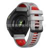 Adecuado para Jiaming Forerunner 965 oficial misma hebilla de acero sarga correa de silicona bicolor pulsera deportiva