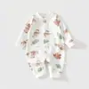 Mameluco para bebé recién nacido, ropa para bebé, algodón puro, estilo primavera y otoño, mameluco de manga larga, traje para gatear, pijama