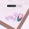 Acessórios de Unha Lollipop Cor Nova Transfronteiriços Desenho Animado Fofo Laço Doce Acessórios de Resina para Unha Venda por Atacado