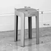 Bancos de Plástico para Uso Doméstico, Apilables, Taburetes Altos de Color Macarrón, Taburetes Molino de Viento, Sillas de Comedor de Repuesto Simples para Comedor