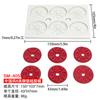 6 molde de silicona para azúcar de dinero de cobre uniforme DIY estilo chino Xiangyun carpa chocolate pastel horneado decoración molde