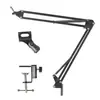 35 Suporte de Microfone Cantilever Rotativo 360 Graus Dobrável Microfone para Gravação ao Vivo de Celular Suporte Metálico para Microfone
