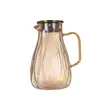 Jarra de agua fría de vidrio, una opción elegante y lujosa para uso doméstico, es un juego de recipientes de agua resistente al calor con gran capacidad, perfecto para preparar té, y cuenta con un diseño atractivo.