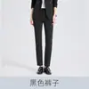 Conjunto de Dos Piezas para Mujer: Blazer Gris de Manga Larga con Cuello Pequeño de Traje y Pantalones, Ropa Profesional de Comercio Exterior Transfronterizo para Primavera, Otoño e Invierno, Traje de Mujer