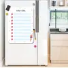 CT006-019 Pegatina Magnética Reutilizable para Refrigerador Tablero de Mensajes Móvil Horario Horario Pizarra Blanca Pegatina A3A4