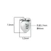 Mini Accesorios de Cuentas de Zanahoria Plata Pura S999 Retro Dibujos Animados Linda Zanahoria Joyería de Plata Cuerda de Mano DIY Accesorios de Plata