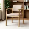 Silla con Reposabrazos Minimalista Moderna, Silla con Respaldo Estilo Nórdico, Silla de Reunión para Balcón, Silla de Té para Ocio, Silla de Anfitrión, Silla Individual