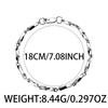 Pulsera Mobius Collar de Diamantes para Hombre Pulsera de Acero Titanio Trendy Nicho Color Libre Nueva Pulsera Fría Simple
