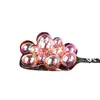 Estilo celebridade da internet Asas de pena real Asas de anjo bonitas Plug-in Bola transparente colorida Decoração Decoração de bolo para assar