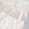 ZA Europa Transfronteriza Comercio Exterior Ropa de Mujer AliExpress Venta Caliente Verano Temperamento Floral Volante Cuello en V Ajuste Delgado Vestido