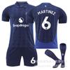 Camisa de futebol infantil do Manchester United 2425 para fora 7 Mount 10 Rashford 18 Casemiro 17 Garnacho
