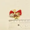 Acessórios diy do laço do Natal mini linho sino da árvore de Natal pendente decoração da caixa de presente