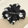 Goma para el pelo de tela estampada con tinta de diseño único y tacto de alta gama, Círculo grande para el pelo, Elegante accesorio para el pelo de celebridad de internet